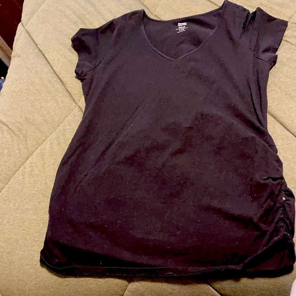 Women’s black maternity shirt fitted